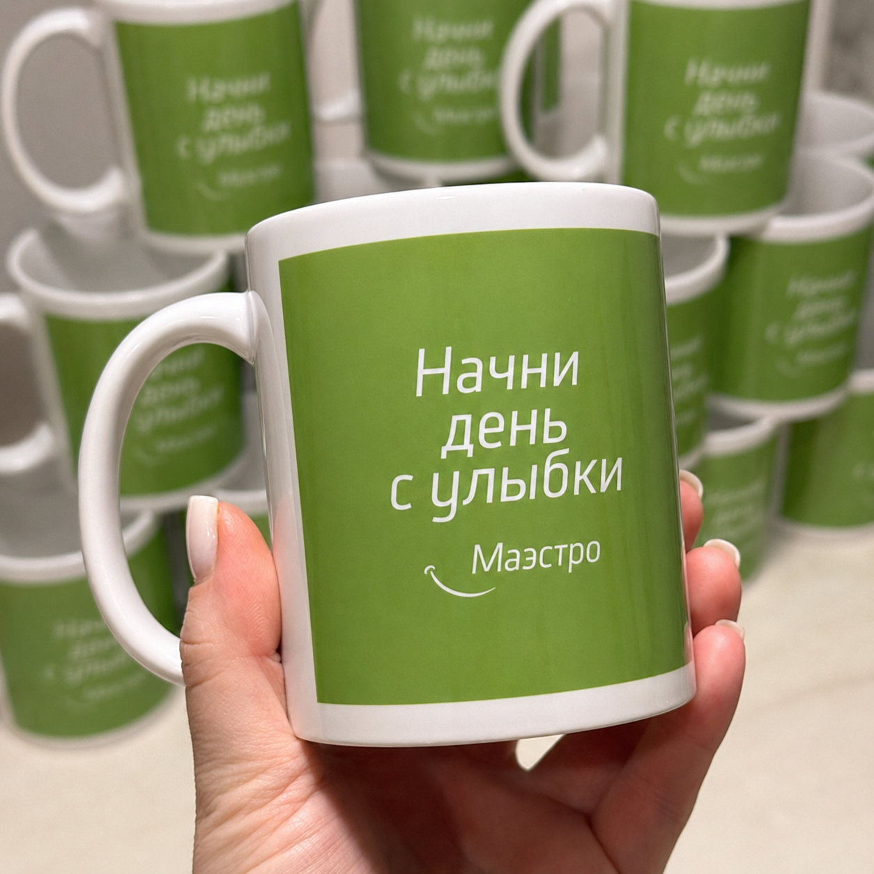 Готовая работа: кружки с логотипом